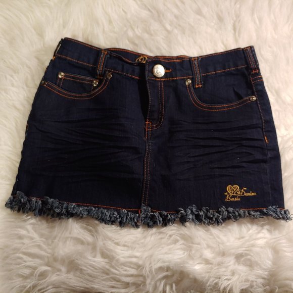 Basic Denim Skirt - Picture 1 of 8
